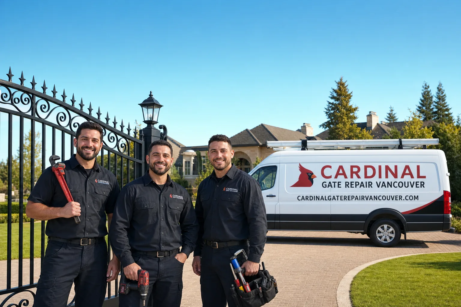 Cardinal Gate Repair Vancouver service vehicle and crew in Vancouver, WA